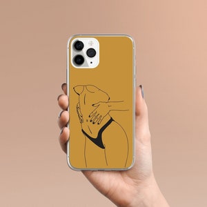 Sexy Body Feminism Line Art - Color Options - Women Minimalist Design -  Clear Case for iPhone 15 14 Pro - Unique Phone Case Gift Her Him