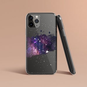 Scorpio Phone Case Zodiac Sign Galaxy Phone Case iPhone Clear Case Horoscope iPhone 15 Case 14 13 12 Pro Max Unique Phone Case Gift Her Him