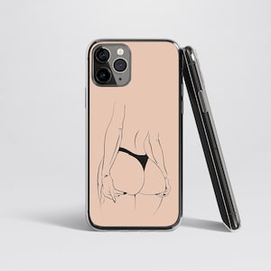 Booty Line Art Phone Case Men Feminist Phone Case iPhone Case Men iPhone 15 14 13 11 iPhone Case For Men Case Unique Phone Case Gift Him Her image 9