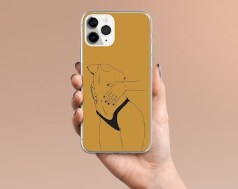 Sexy Body Feminism Line Art - Color Options - Women Minimalist Design -  Clear Case for iPhone 15 14 Pro - Unique Phone Case Gift Her Him