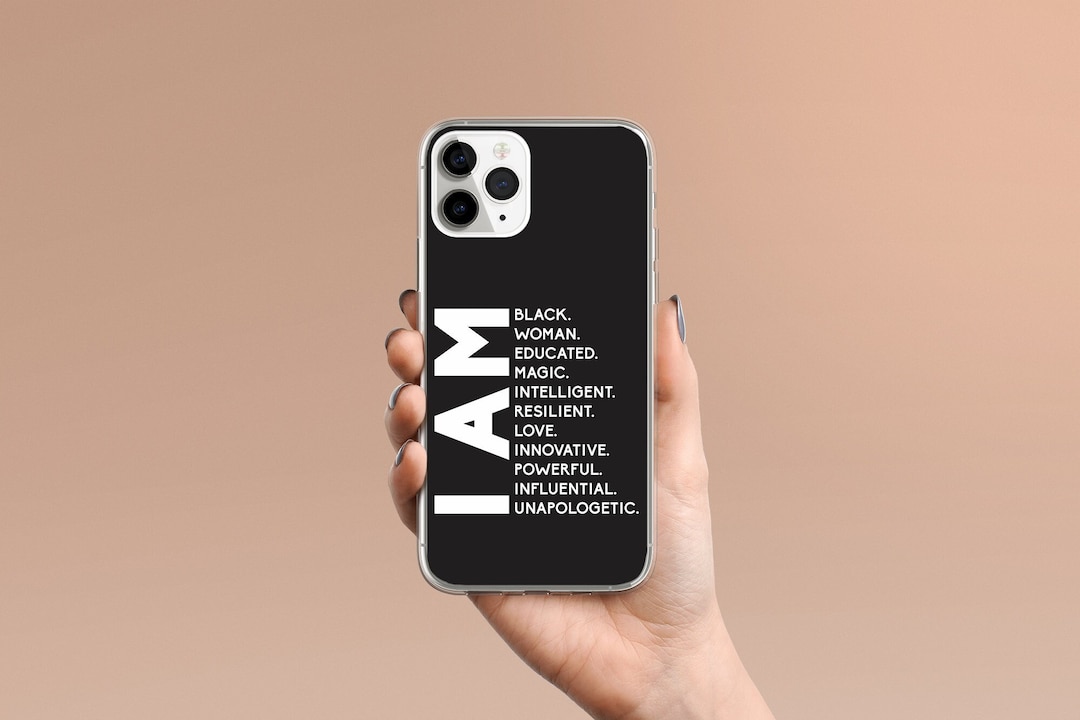 I Am - BLM Empowerment - Black Woman Educated Magic - Flexible iPhone ...