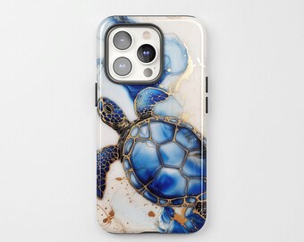 Blue Marble Sea Turtle Phone Case: iPhone & Galaxy Tough Case
