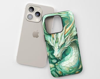 Jade Dragon - Phone Case for iPhone 15 14 13 12 11 Pro Max Mini - Tough Case for Samsung Galaxy S24 23 22 Ultra - Unique Gift for Him Her