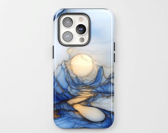Blue Marble Sunset Phone Case: Dual Layer Protective Design