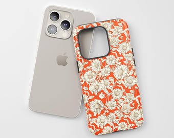 Retro Daisies - Phone Case for iPhone 15 14 13 12 11 Pro Max Mini - Tough Case for Samsung Galaxy S24 23 22 Ultra - Unique Gift for Him Her