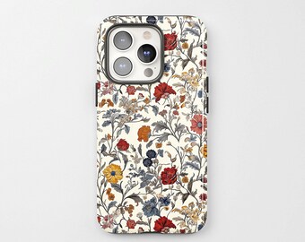 Vintage Dainty Flowers - Phone Case for iPhone 15 14 13 12 11 Pro Max - Tough Case for Samsung Galaxy S24 23 22 - Unique Gift for Him Her