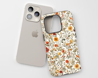 Cute Flowers Print - Phone Case for iPhone 15 14 13 12 11 Pro Max - Tough Case for Samsung Galaxy S24 23 22 Ultra - Unique Gift for Him Her