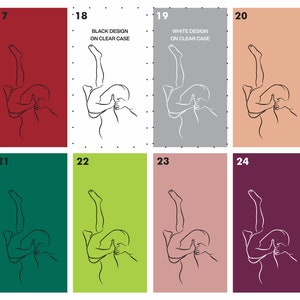 Man Eating Ass and Pussy - Erotic Line Art - Color Options - Clear Case for iPhone 15 14 Pro - Unique Phone Case Gift Her Him image 4