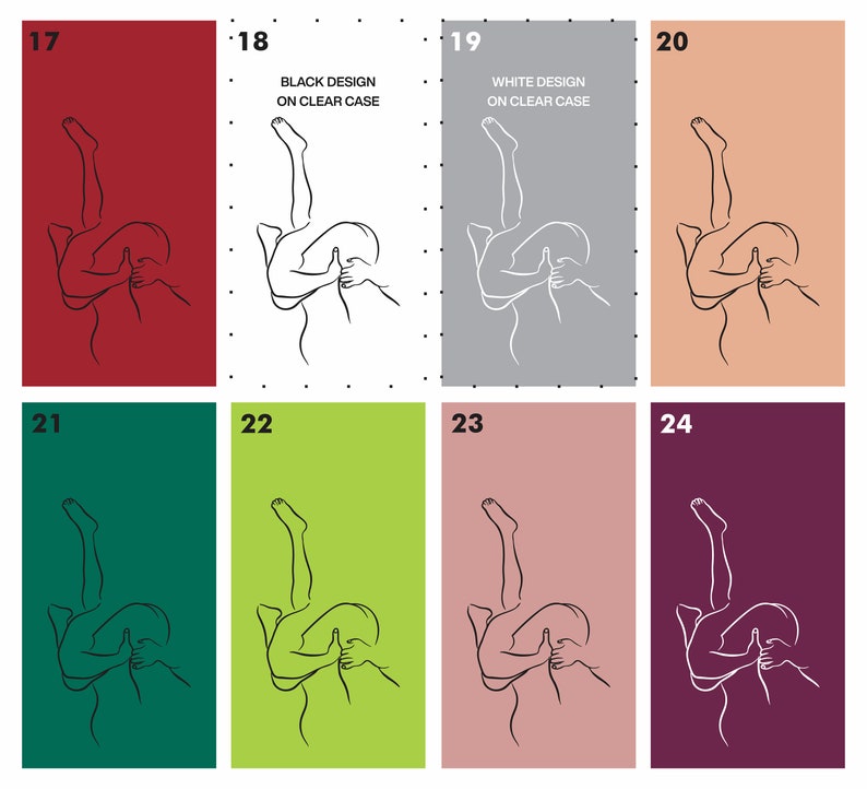 Man Eating Ass and Pussy - Erotic Line Art - Color Options - Clear Case for iPhone 15 14 Pro - Unique Phone Case Gift Her Him image 4