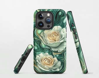 Jade Roses - Phone Case for iPhone 15 14 13 12 11 Pro Max Mini - Tough Case for Samsung Galaxy S24 23 22 S21 Ultra - Unique Gift for Him Her