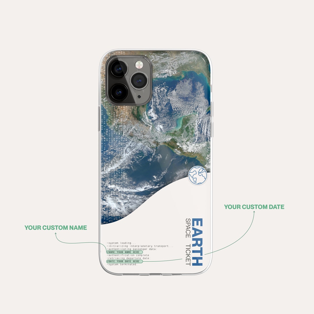 Space Tickets@phone Earth Space Ticket Phone Case: Custom Interplanetary Design - Etsy