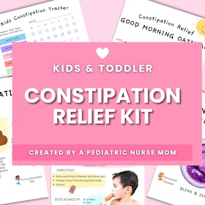 Constipatie Poep Relief Kit & Tracker Grafiek Peuter Voorschoolse Poep Grafiek Poep Grafiek