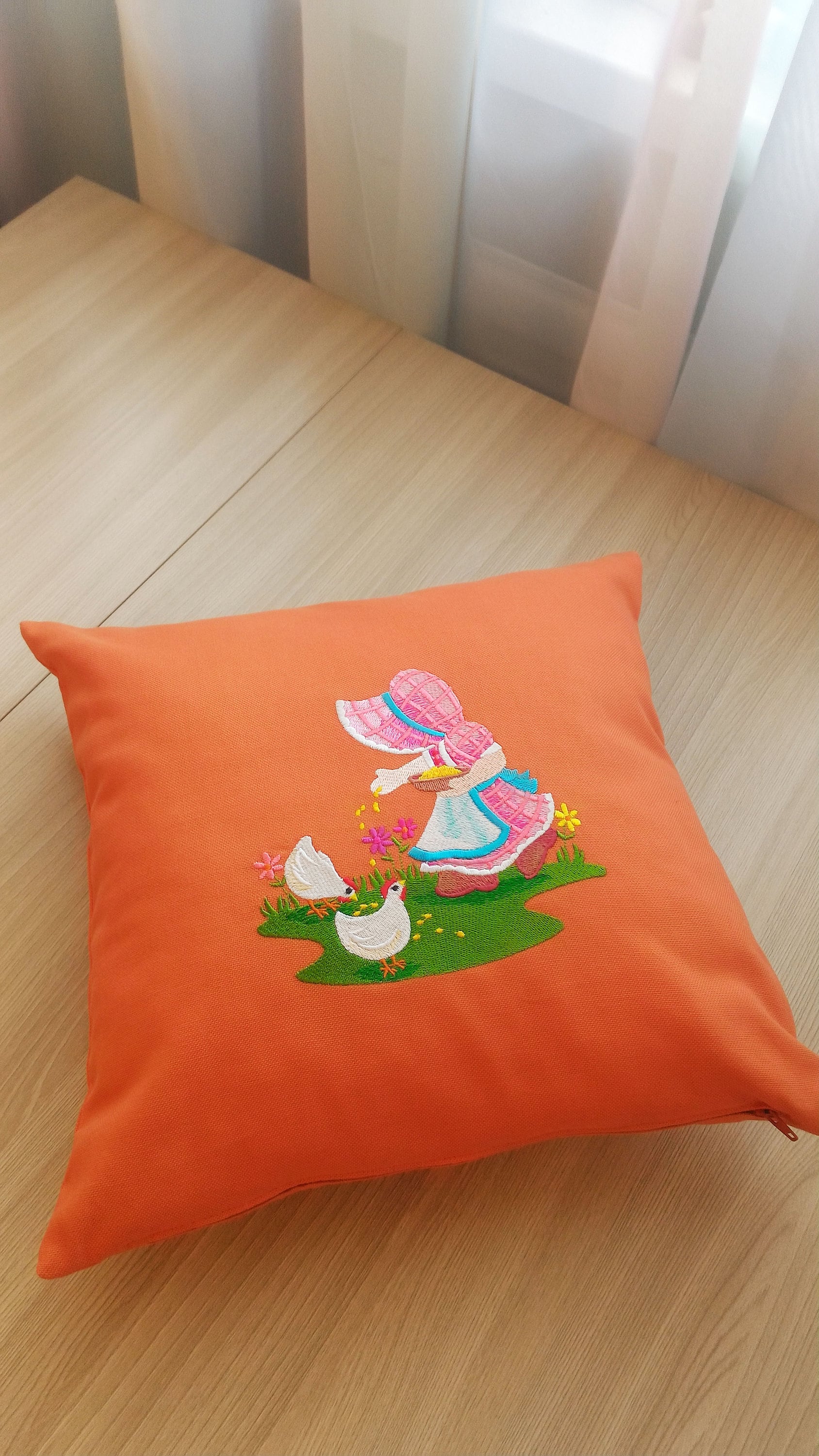 Baby pillow cases with embroidery In the village. Etsy 日本