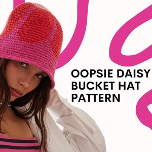 Oopsie Daisy Crochet Bucket Hat Pattern - Step-by-Step Instructions