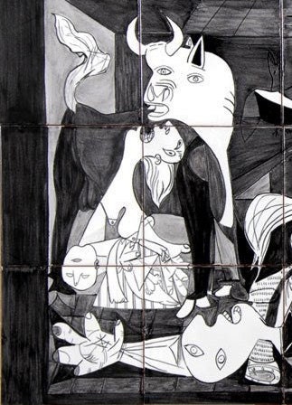 ピカソ　ゲルニカ　絵画 ピカソの《ゲルニカ》、30年ぶりに写真撮影解禁！作品の魂は失