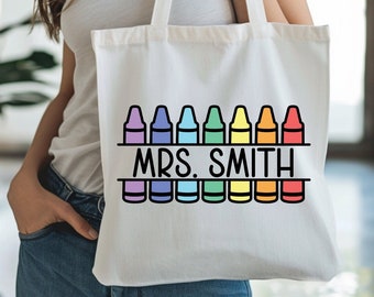 Personalized teacher gift tote bag, personalized teacher bag, teacher appreciation gift, teacher bag canvas, custom made teacher gifts, tote