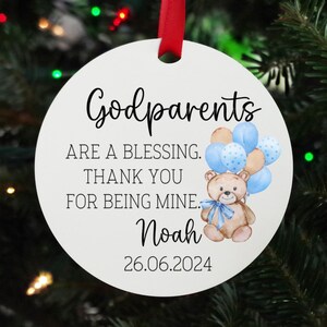 Godparents Are A Blessing Thank You For Being Mine, Marble Look Christ Wreath Gift Idea Godparent Appreciation Legacy Babys First 364495131