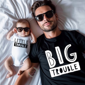 Matching father and son shirt, funny father and son shirts, first father's day, dad and baby shirt, gift for dad, gift for new dad, matching
