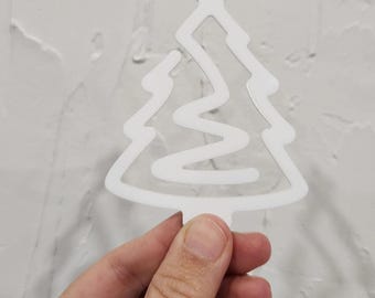 Jumbo Christmas Tree shape paperclip Sublimation Acrylic blank, custom cut Acrylic Blank for Sublimation,blank Acrylic book clip sublimation