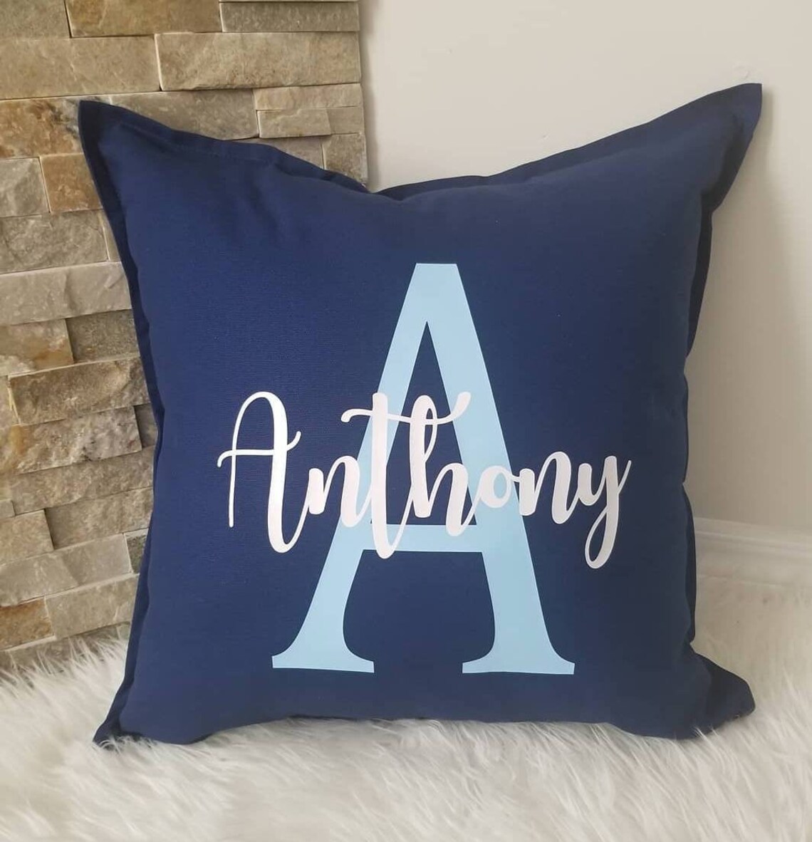 Name pillow Initial pillow custom name pillow personalized Etsy