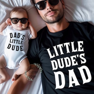 Matching father and son shirt, funny father and son shirts, first father's day, dad and baby shirt, gift for dad, gift for new dad, matching