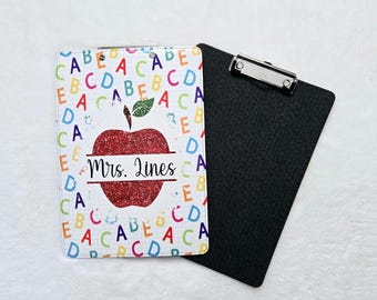 Teacher clipboard, personalized clipboard for teacher gifts, custom teacher school clipboard, end of school year gifts for teachers