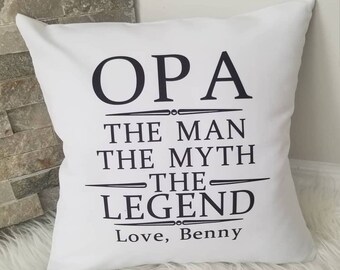 Personalized pillow, papa pillow, daddy pillow, nonno pillow, Father's day gift, keepsake pillow, pillow for him, custom father's day pillow