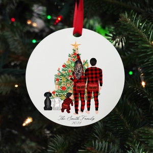 Family Christmas ornament 2023, personalized Christmas ornament gift for family, custom made Family Christmas ornament, family ornament