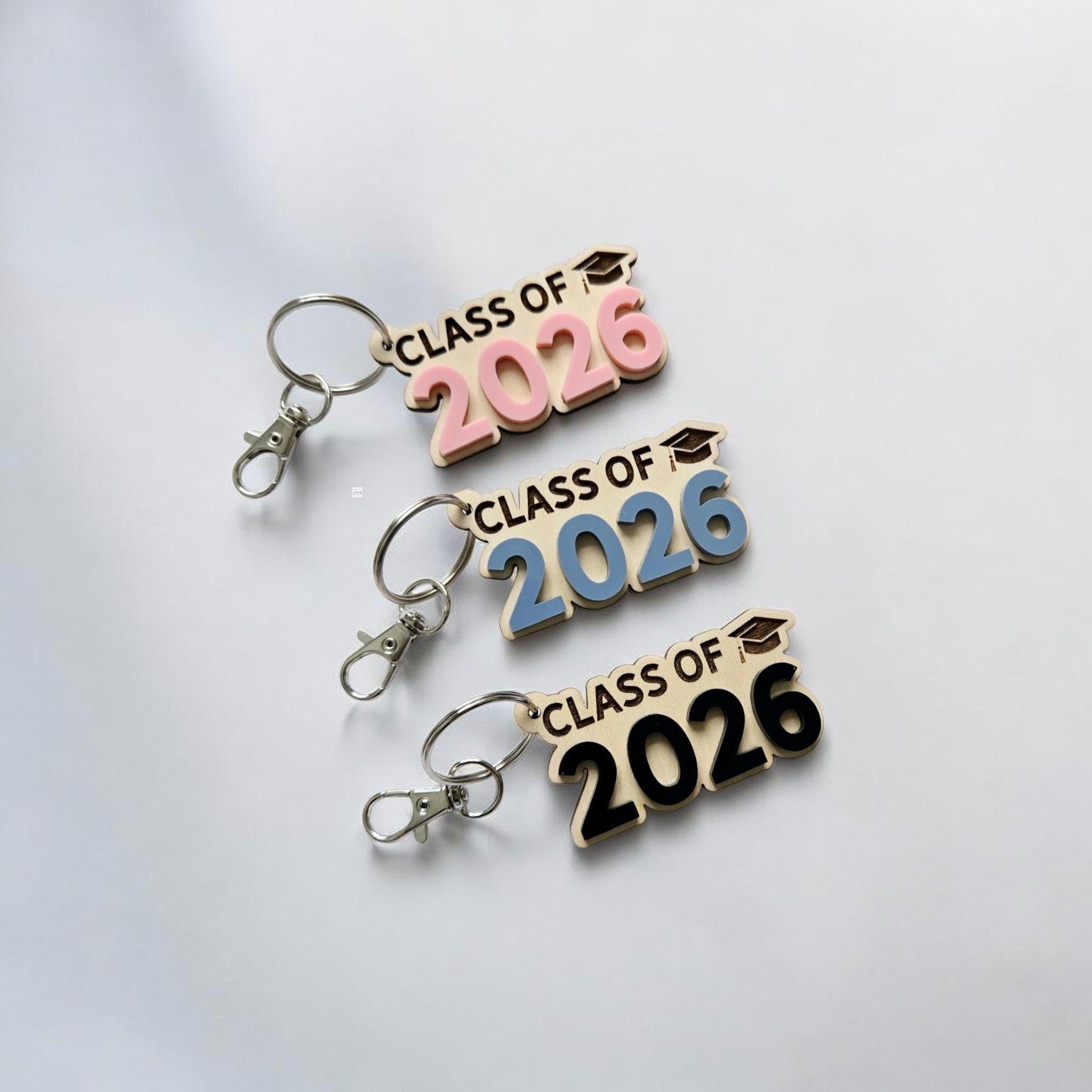 Keychain Class Gift Class of 2026 Keychain, Graduation Keychain Gift, Custom Graduation ...