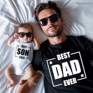 Matching father and son shirt, funny father and son shirts, first father's day, dad and baby shirt, gift for dad, gift for new dad, matching