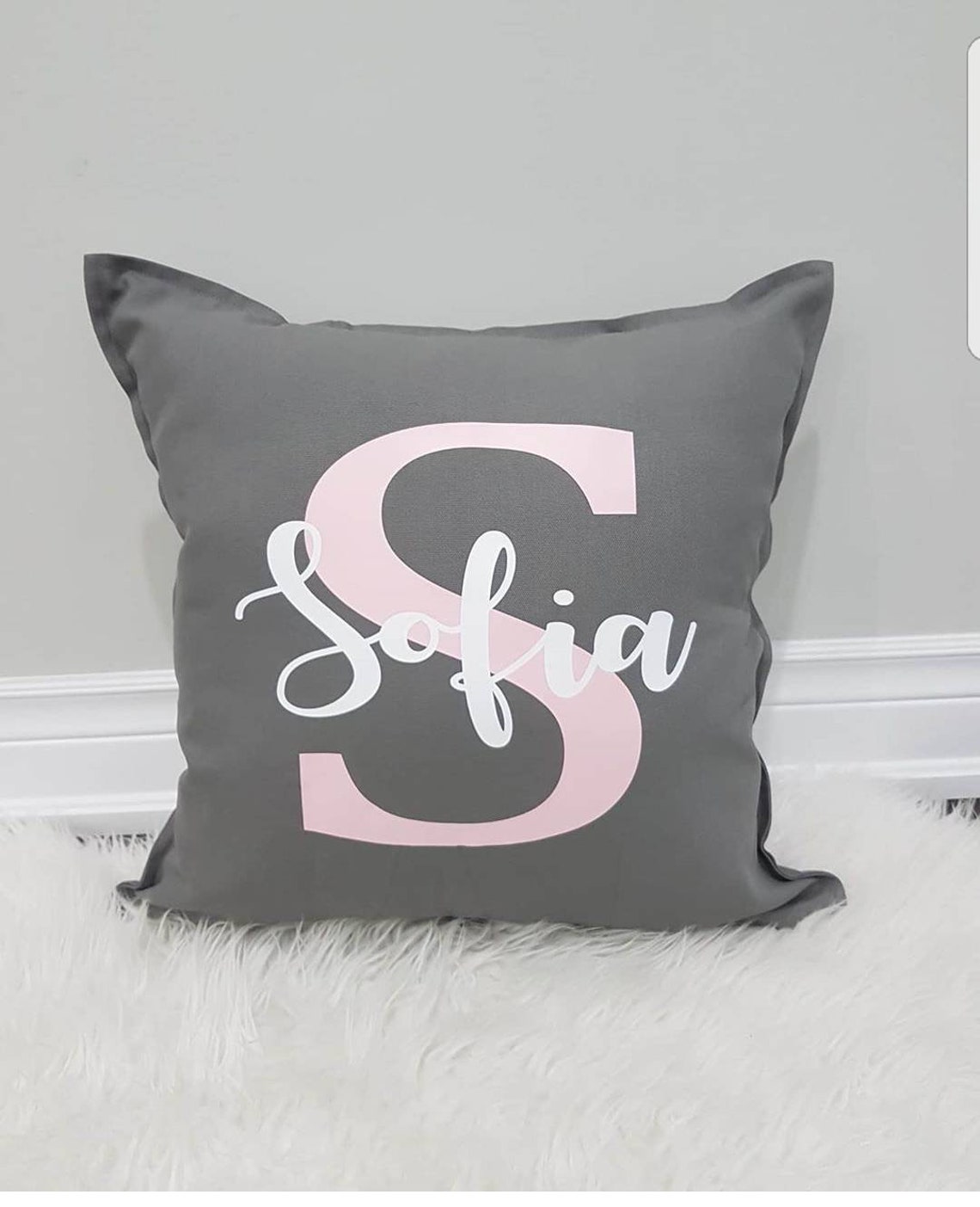 Name pillow Initial pillow custom name pillow personalized Etsy