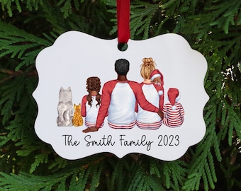 Personalized Christmas family ornament 2023, personalized Christmas ornament gift for family, custom made Family Christmas ornament