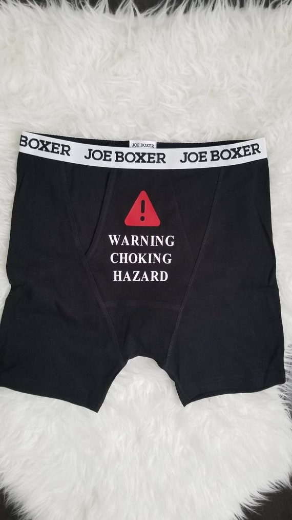 Warning Choking Hazard Boxer Briefs, Gifts for Him, Valentine's Day Gifts -   Canada