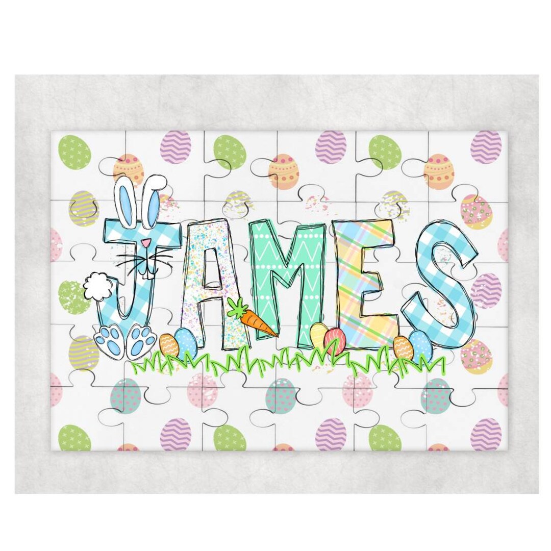 Personalized Easter Puzzle Gift for Kids, First Easter Gift