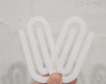 Jumbo Acrylic Paperclip Sublimation Blanks, Jumbo Bookmark Clip Blank, Notebook Clip Blank for Sublimation, Acrylic sublimation blanks