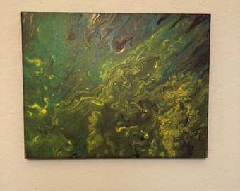 Pintura acrílica artesanal sobre tela