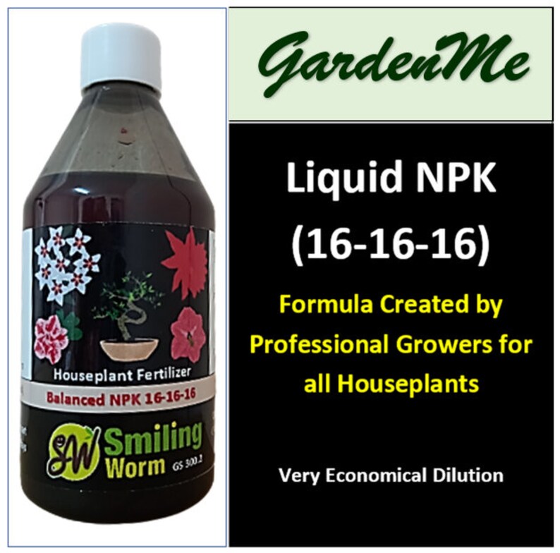 Gardenme 330 Ml 11 Oz Balanced NPK 161616 Houseplant Etsy