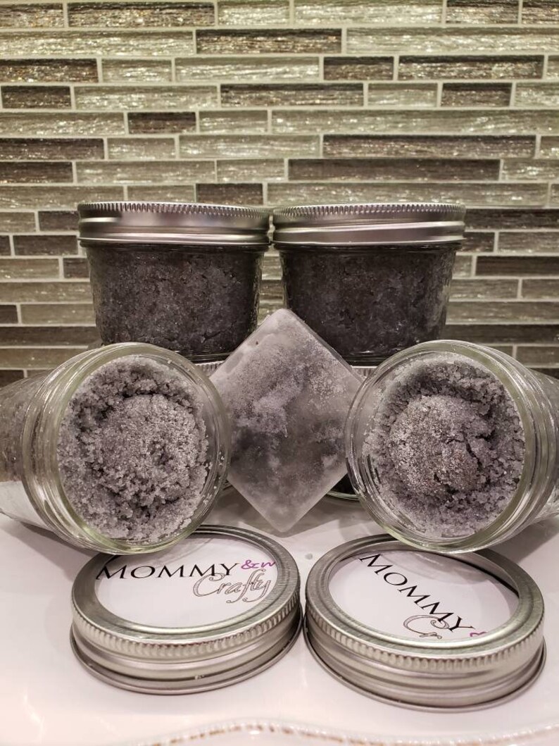 Charcoal Sugar Body scrubs and soap scrub. Etsy