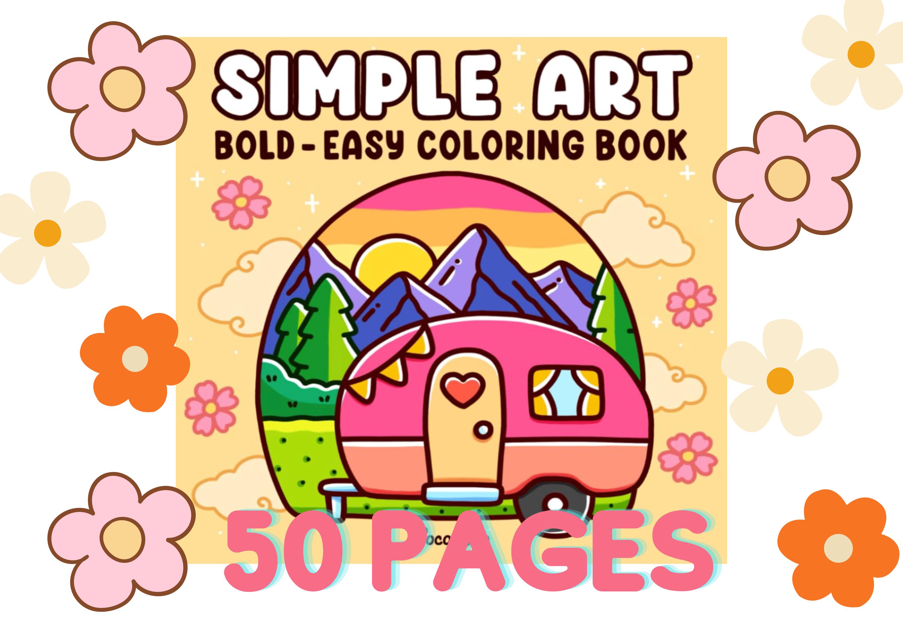 50 Printable Colouring Pages for Adults & Kids, Fun Digital Download ...