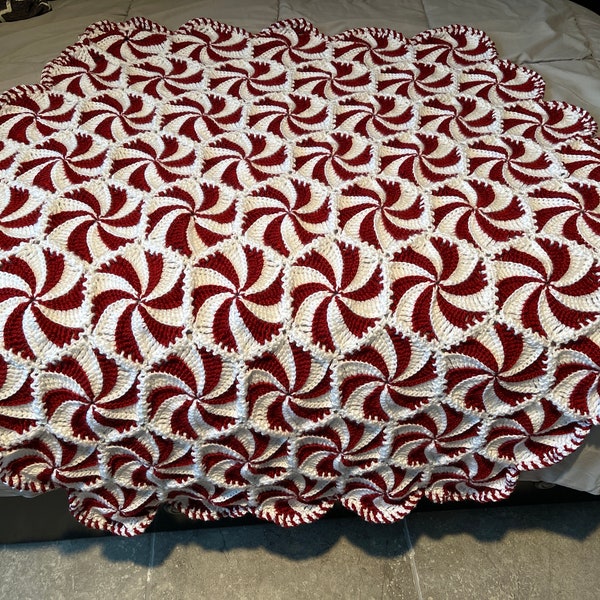 Peppermint throw