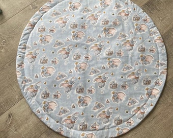 Dumbo Baby Play Mat: Padded Tummy Time Round Rug