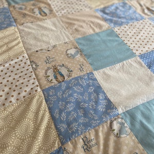 Peter Rabbit Patchwork Quilt, Peter Rabbit Blanket, Peter Rabbit ...
