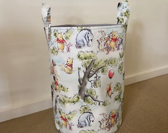 Winnie the Pooh Fabric Toy Bin, Nursery Laundry Hamper