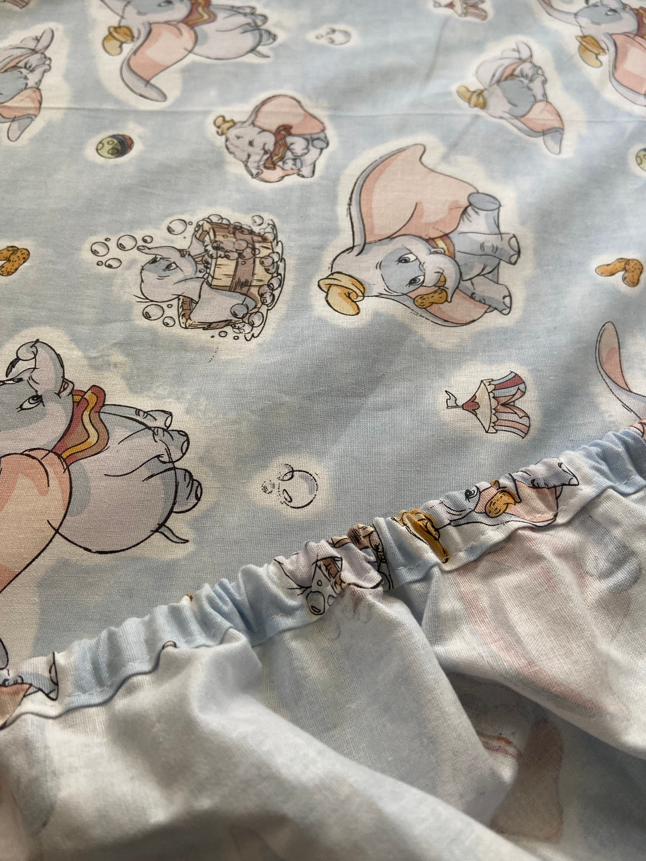 Dumbo Fitted Sheet Dumbo Bedding Sheet Dumbo Baby Cot Fitted Etsy