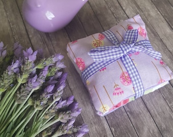 Lavender Sachets Set: Organic Calming Pillows, Stress Relief