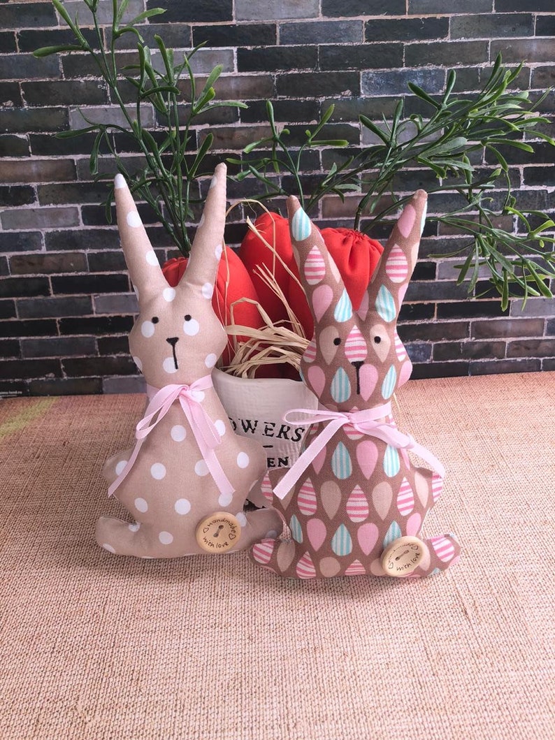 Fabric bunnies Easter bunnies Easter bunny rabbit soft toy Easter bunny toys Easter Gift Easter bunny rabbit softie Easter ornaments