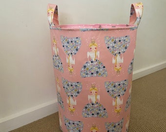 Princess Fabric Storage Bin: Baby Girl Nursery Decor