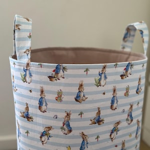 Peter Rabbit toy storage, Peter Rabbit fabric toy bin, Peter Rabbit laundry hamper, Classic Peter Rabbit, Peter Rabbit nursery decor