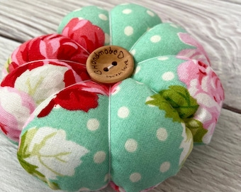 Floral pincushion, Mothers Day Gift, Gift for sewing lover