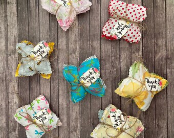 Lavender Sachets Set: Handmade Organic Floral Scented Pillows